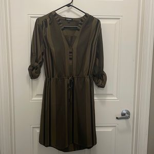 Green/Black Express Dress